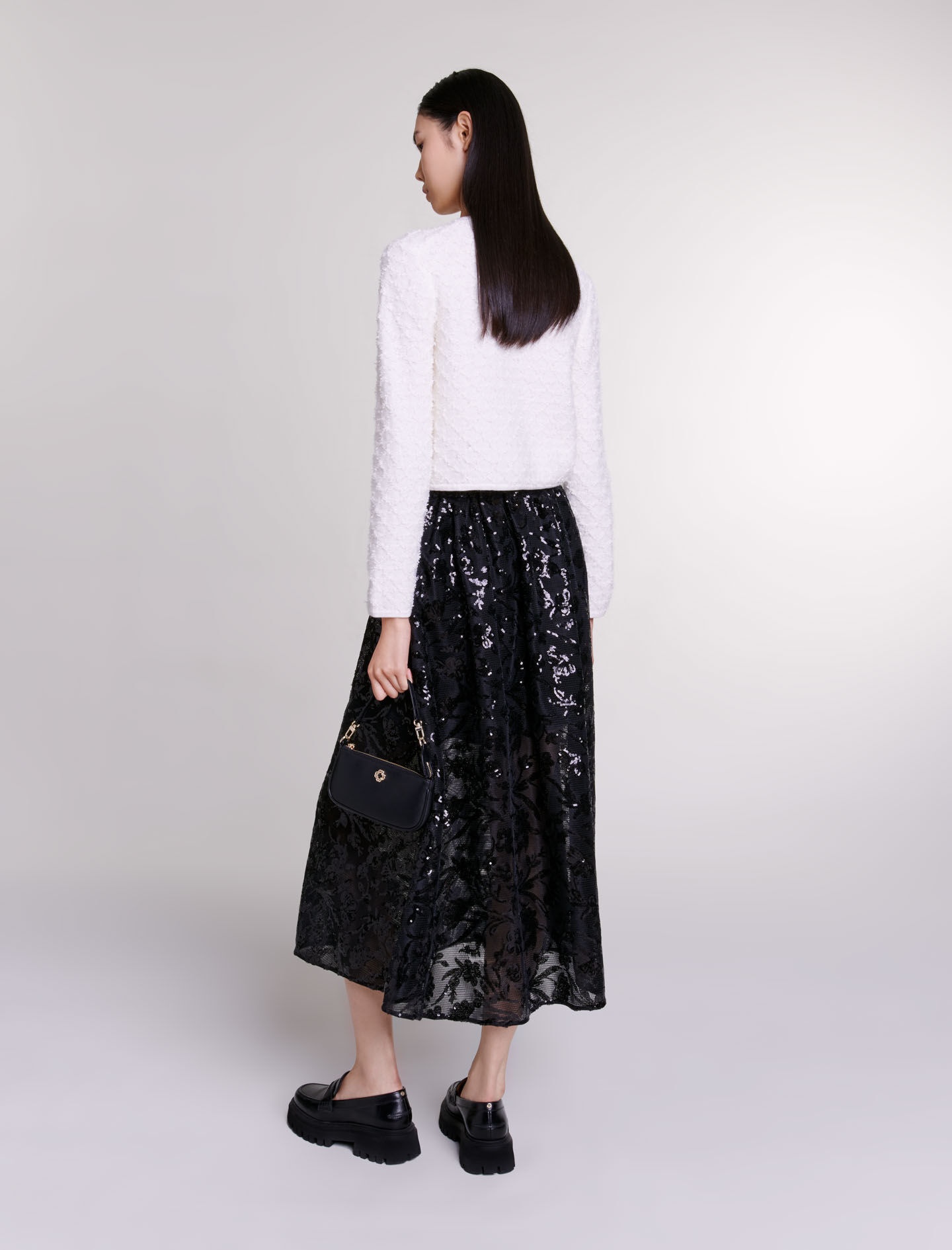 Sequin maxi skirt - 5