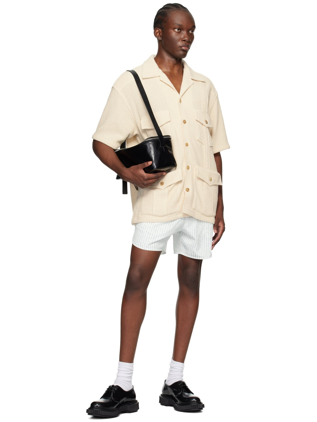 Beige Flap Pocket Shirt - 4