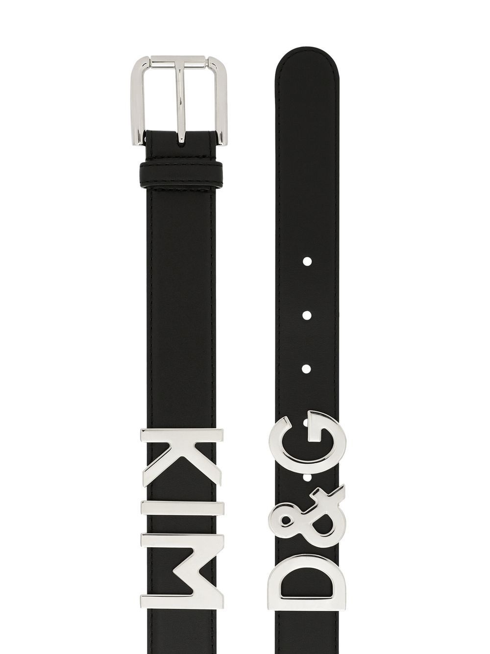 Logo leather belt - 2
