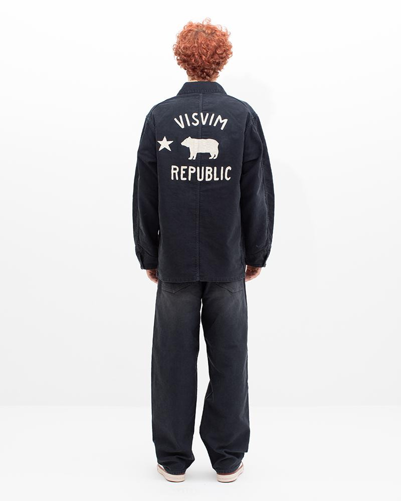 COVERALL DMGD G.CORDS BLACK - 6