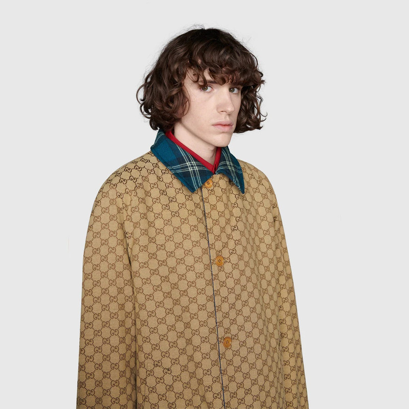 Reversible tartan wool coat 11