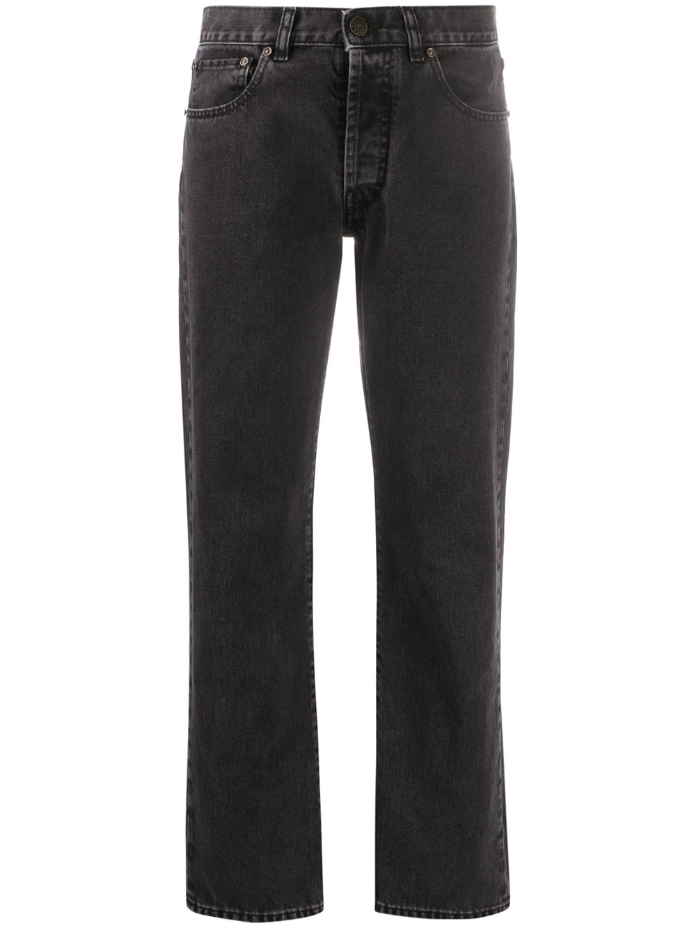 mid-rise straight-leg jeans - 1