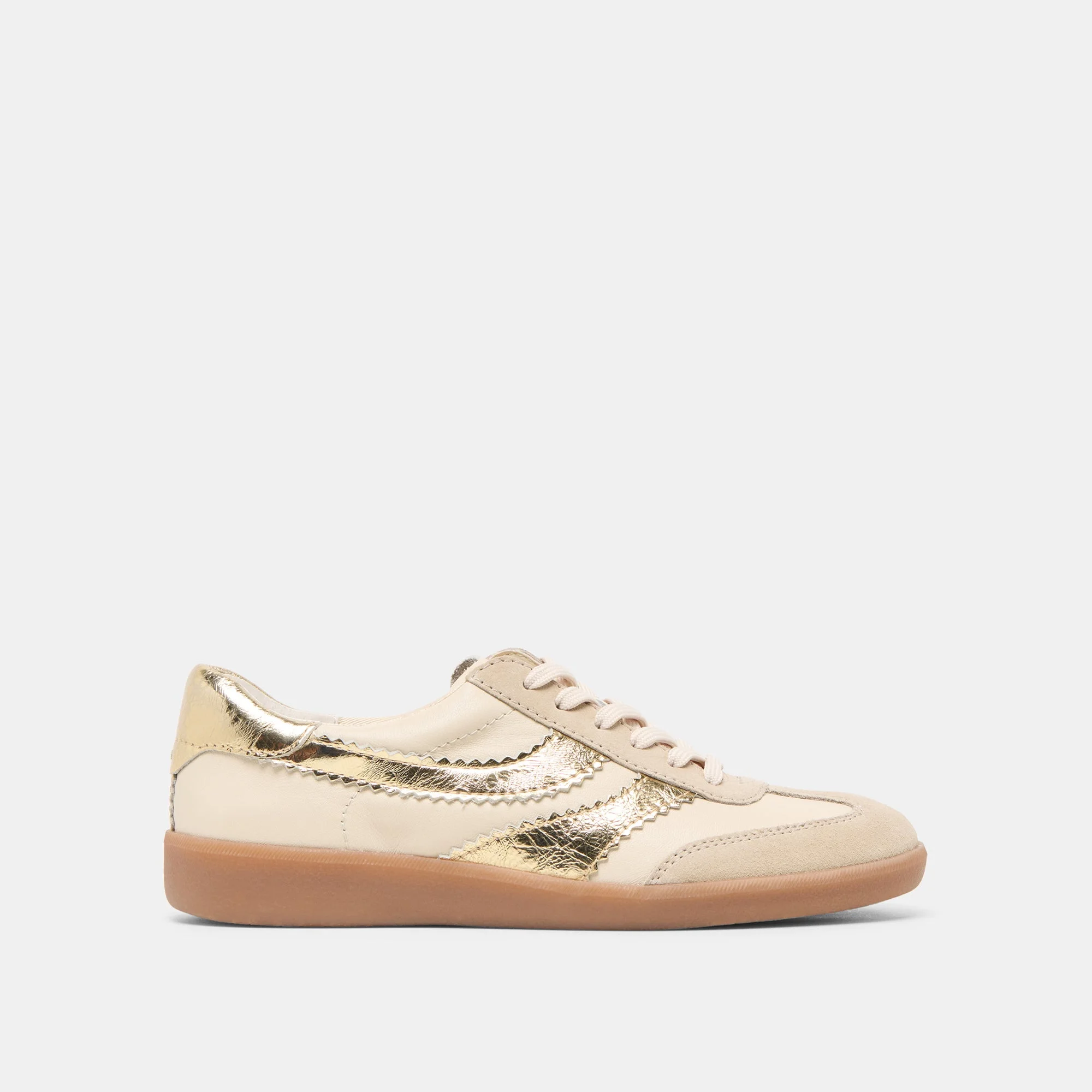 MERIT SNEAKERS WHITE GOLD LEATHER - 1