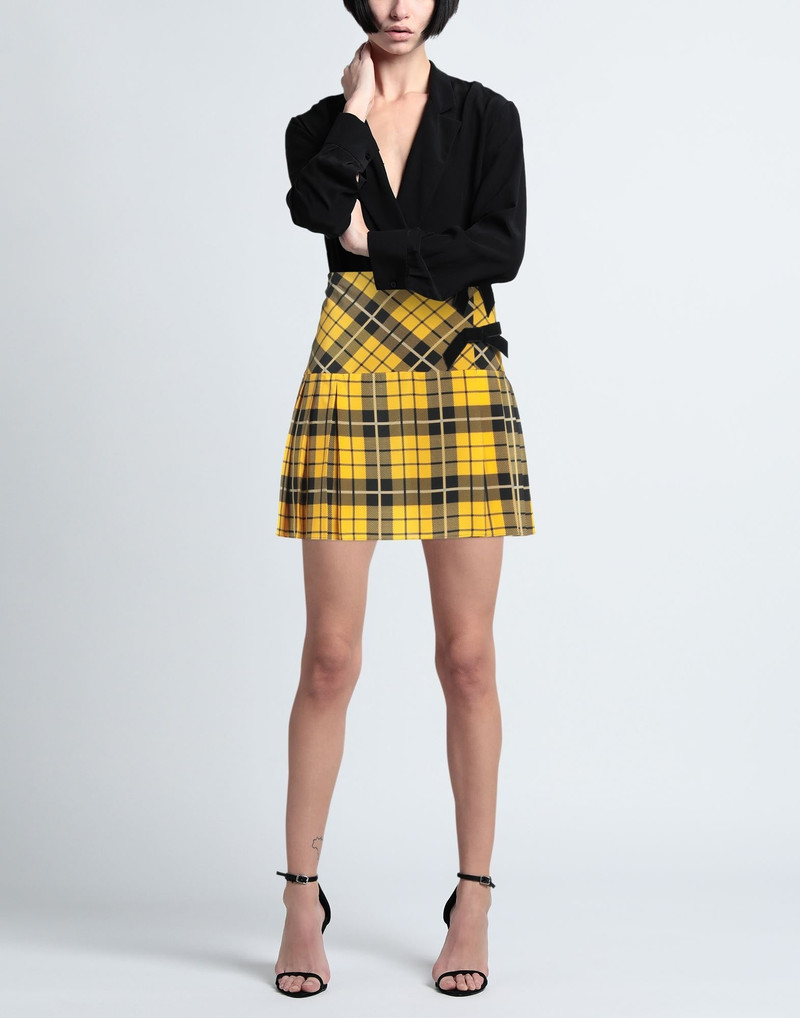 Alessandra Rich Yellow Women's Mini Skirt outlook