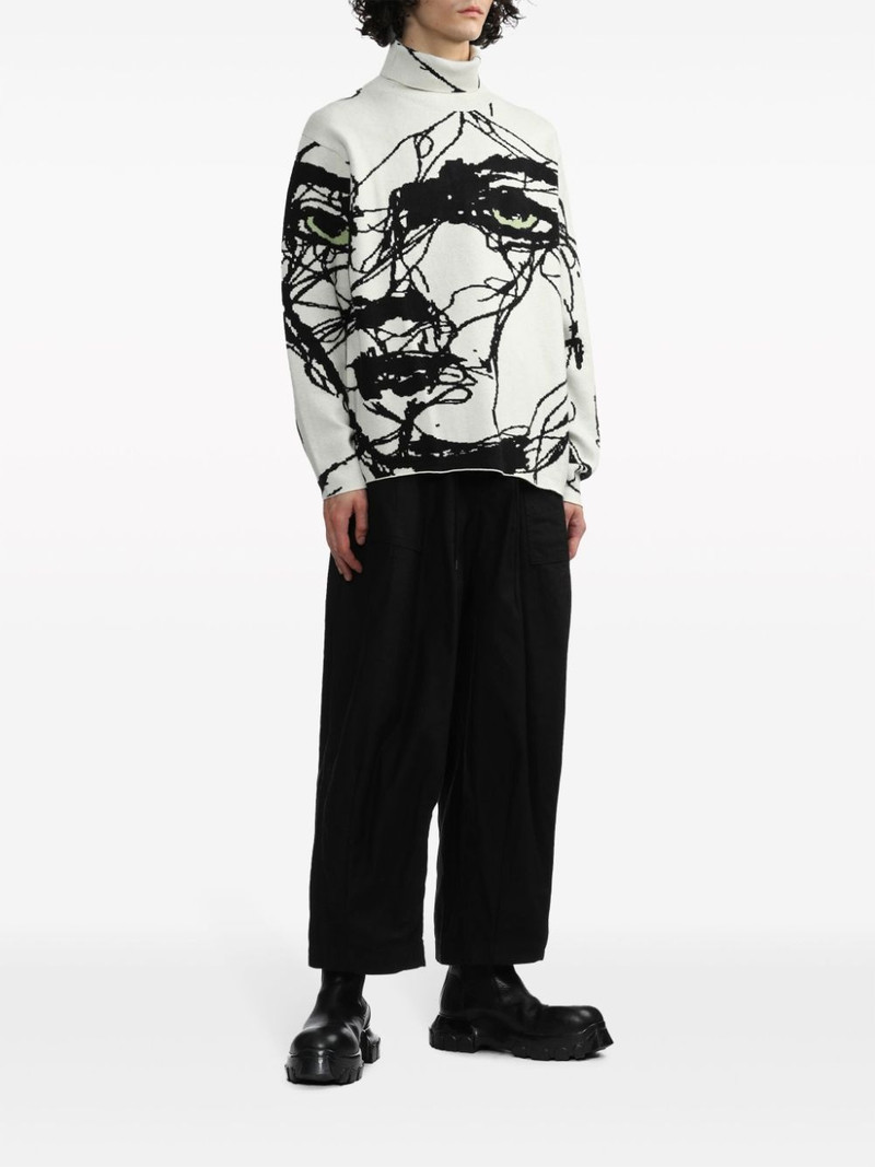 KidSuper Scribble roll-neck jumper outlook