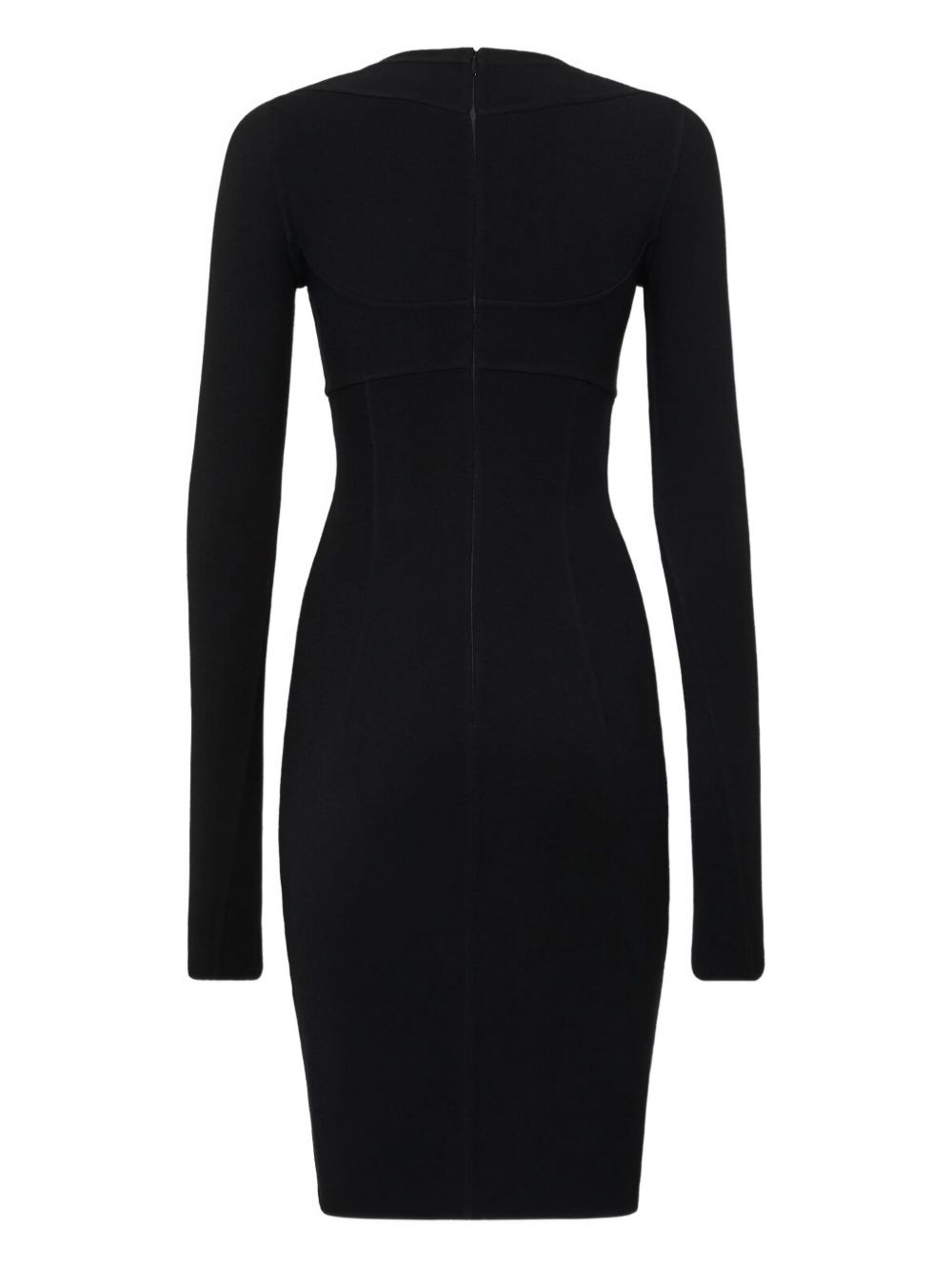 long-sleeve midi dress - 5