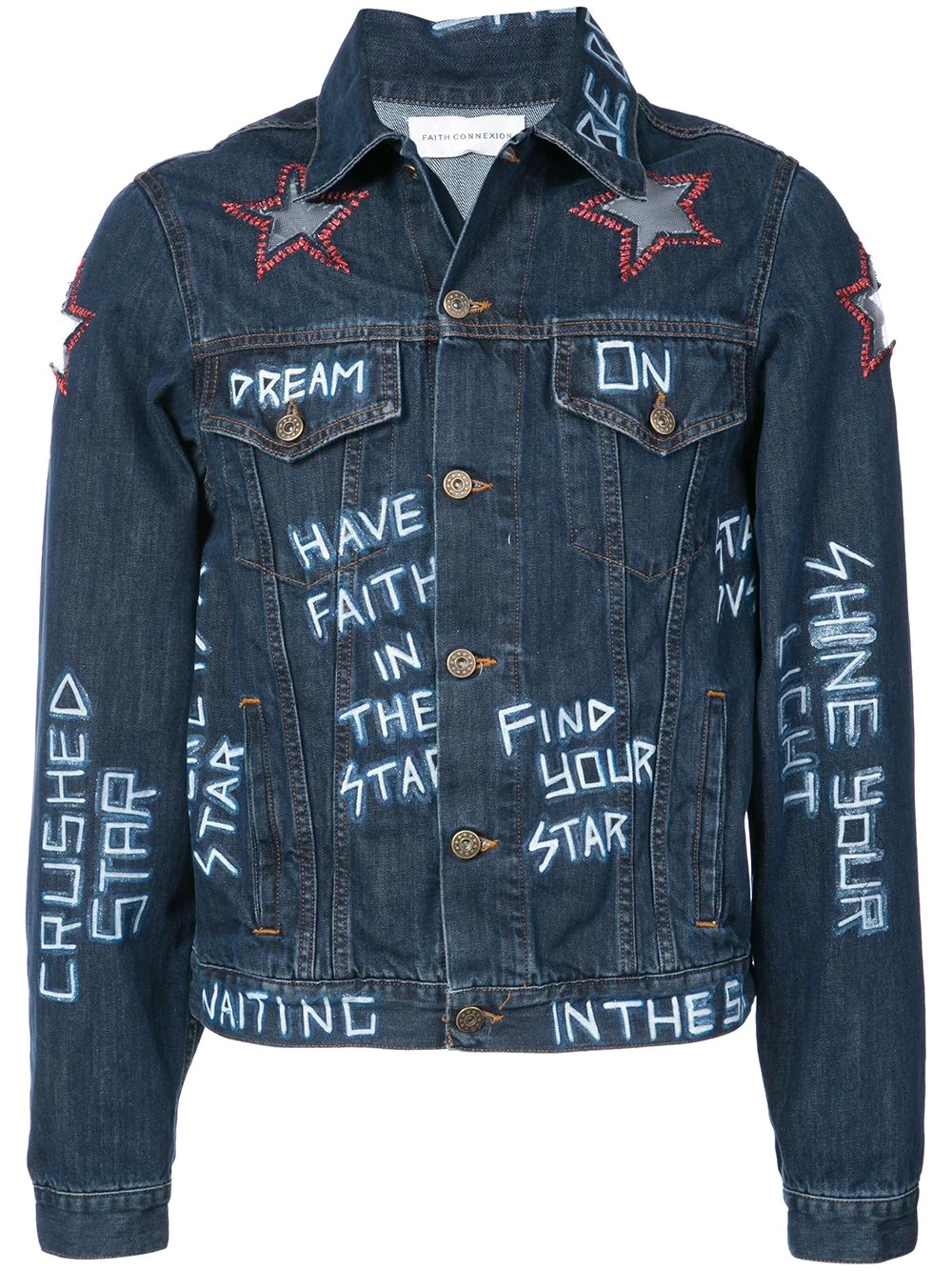 star patch jacket - 1