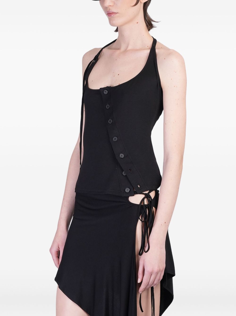button-detail asymmetrical top - 3