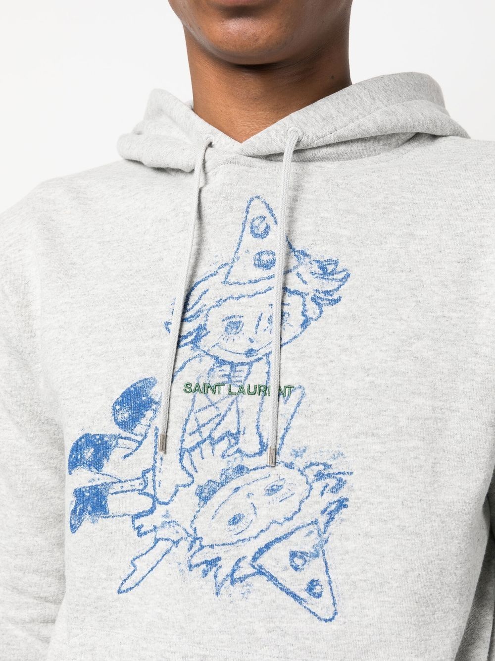 clown-print hoodie - 5