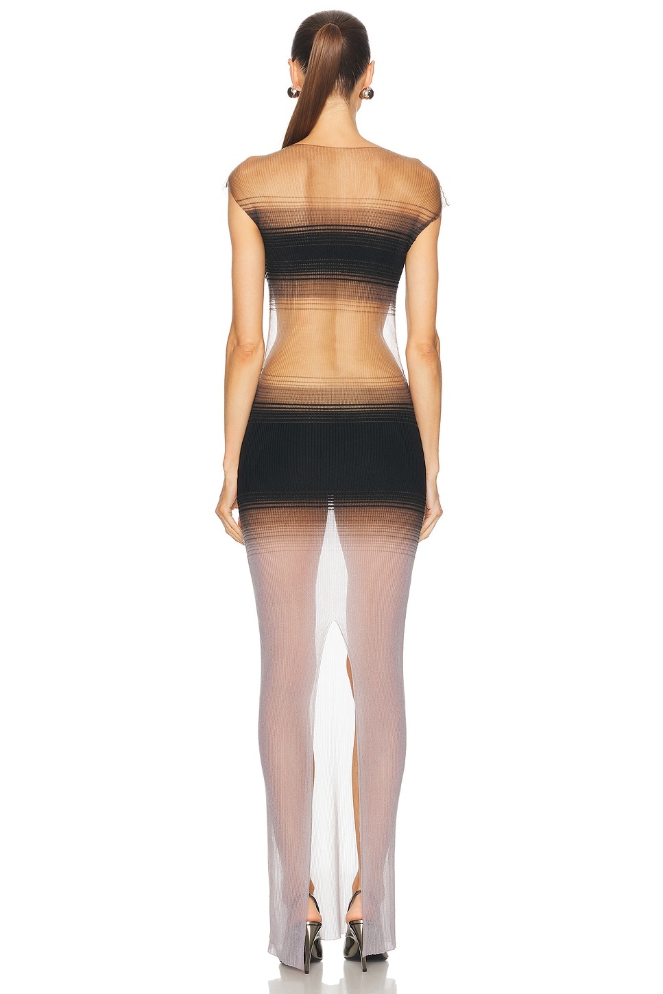 Censor Knit Bodycon Dress - 3