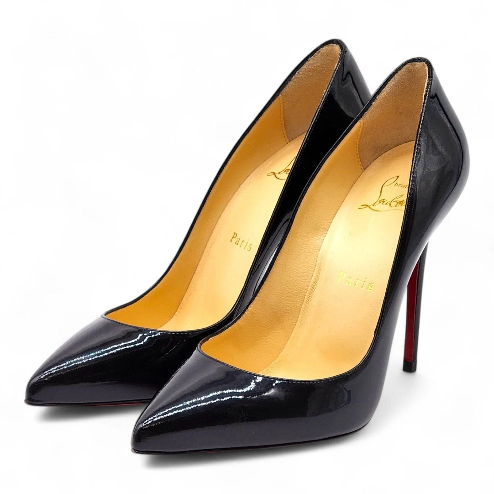 Christian Louboutin Patent Leather Kate 100mm Pumps in Black - 1