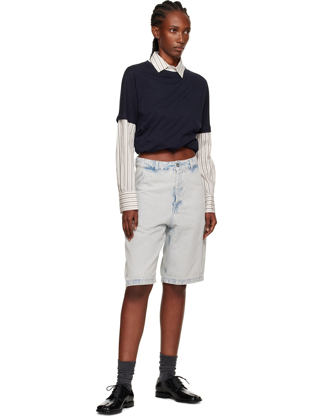 Navy Layered Twist Top - 4
