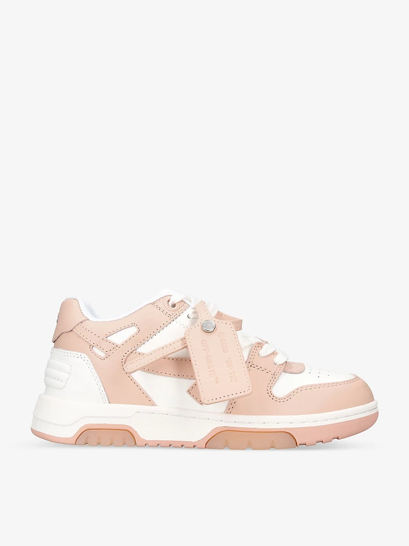 Out of Office leather low-top trainers - 1