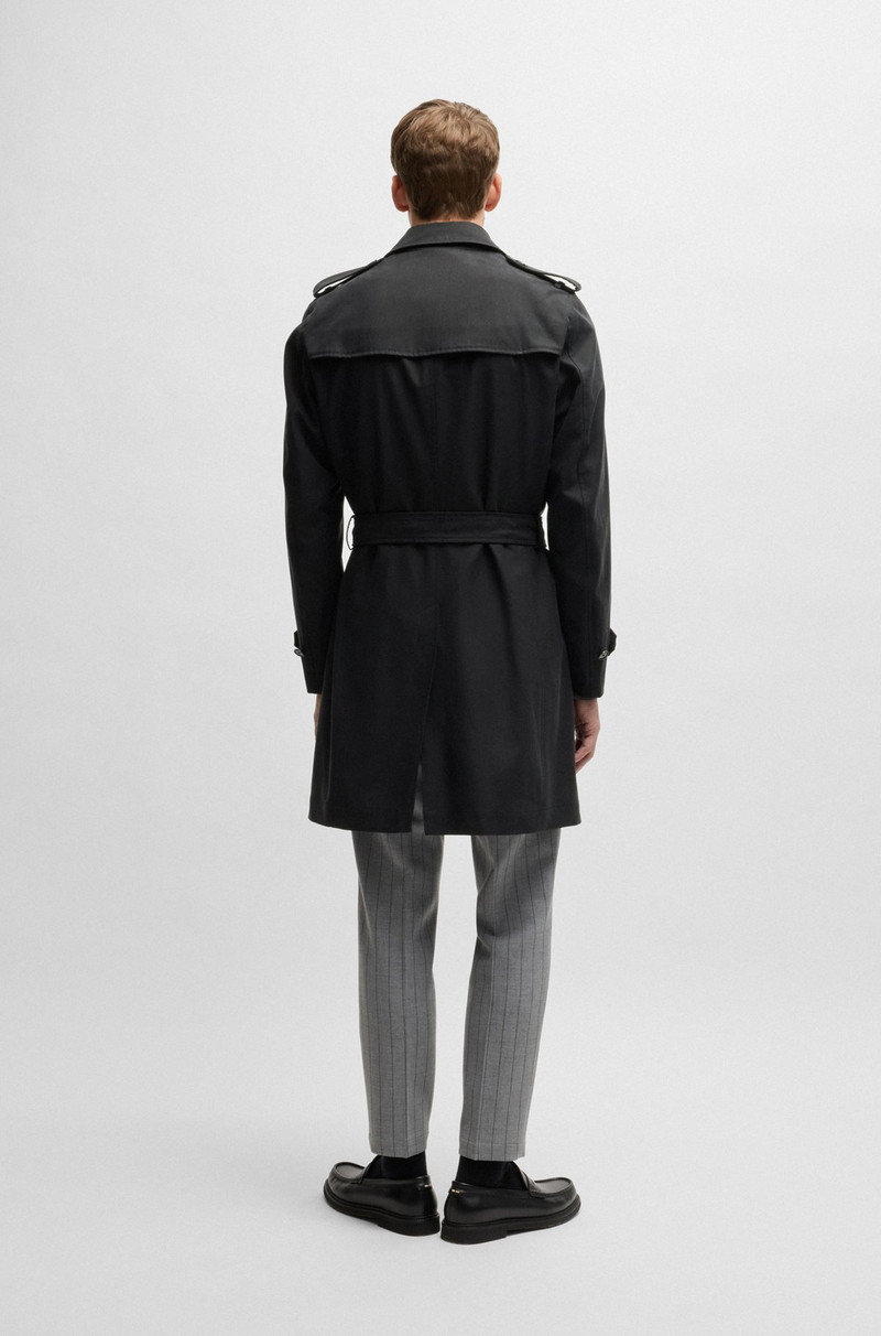 SLIM-FIT TRENCH COAT WITH DOUBLE-BREASTED CLOSURE 5
