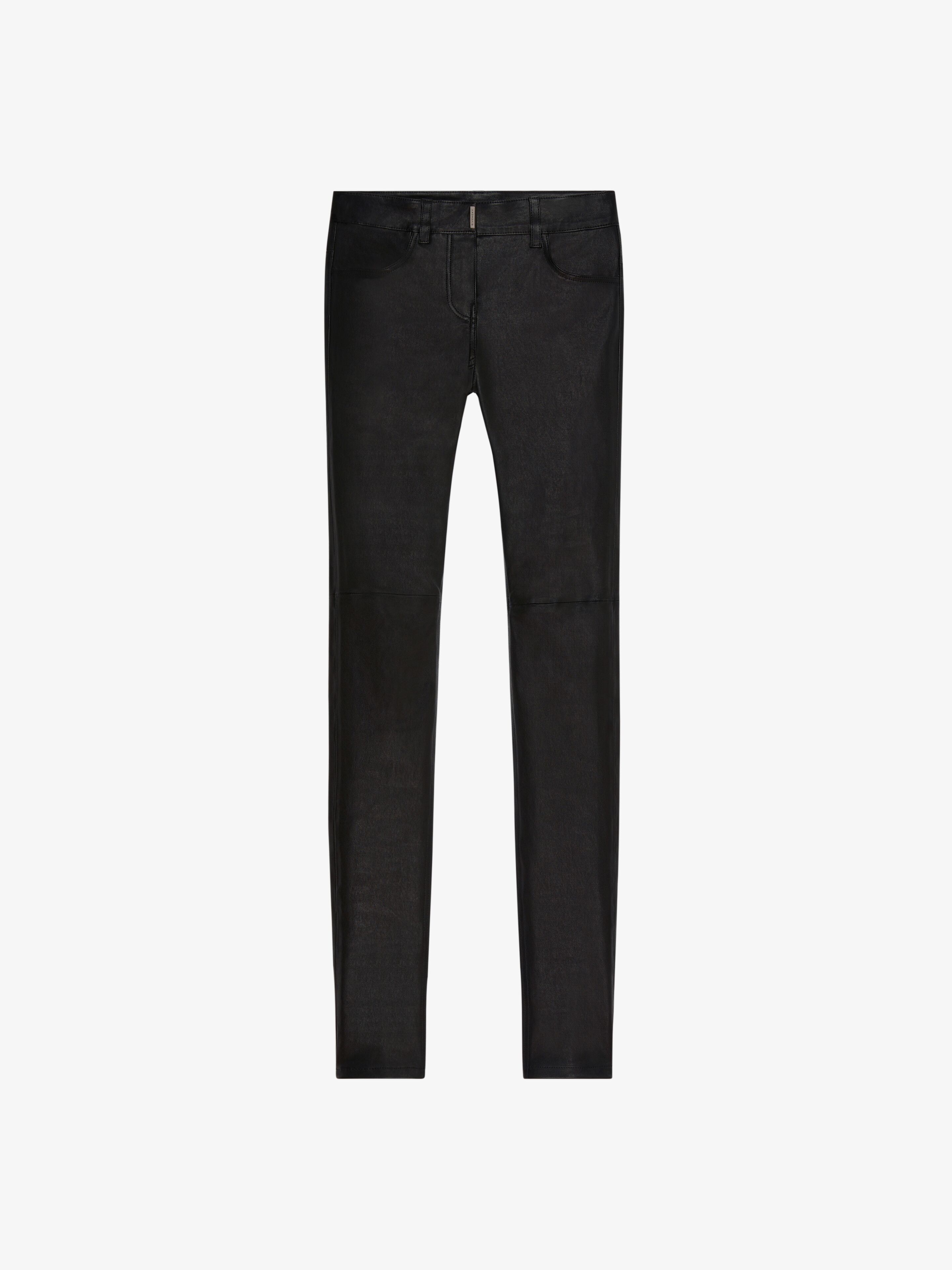 SLIM FIT LEGGINGS IN LEATHER - 1