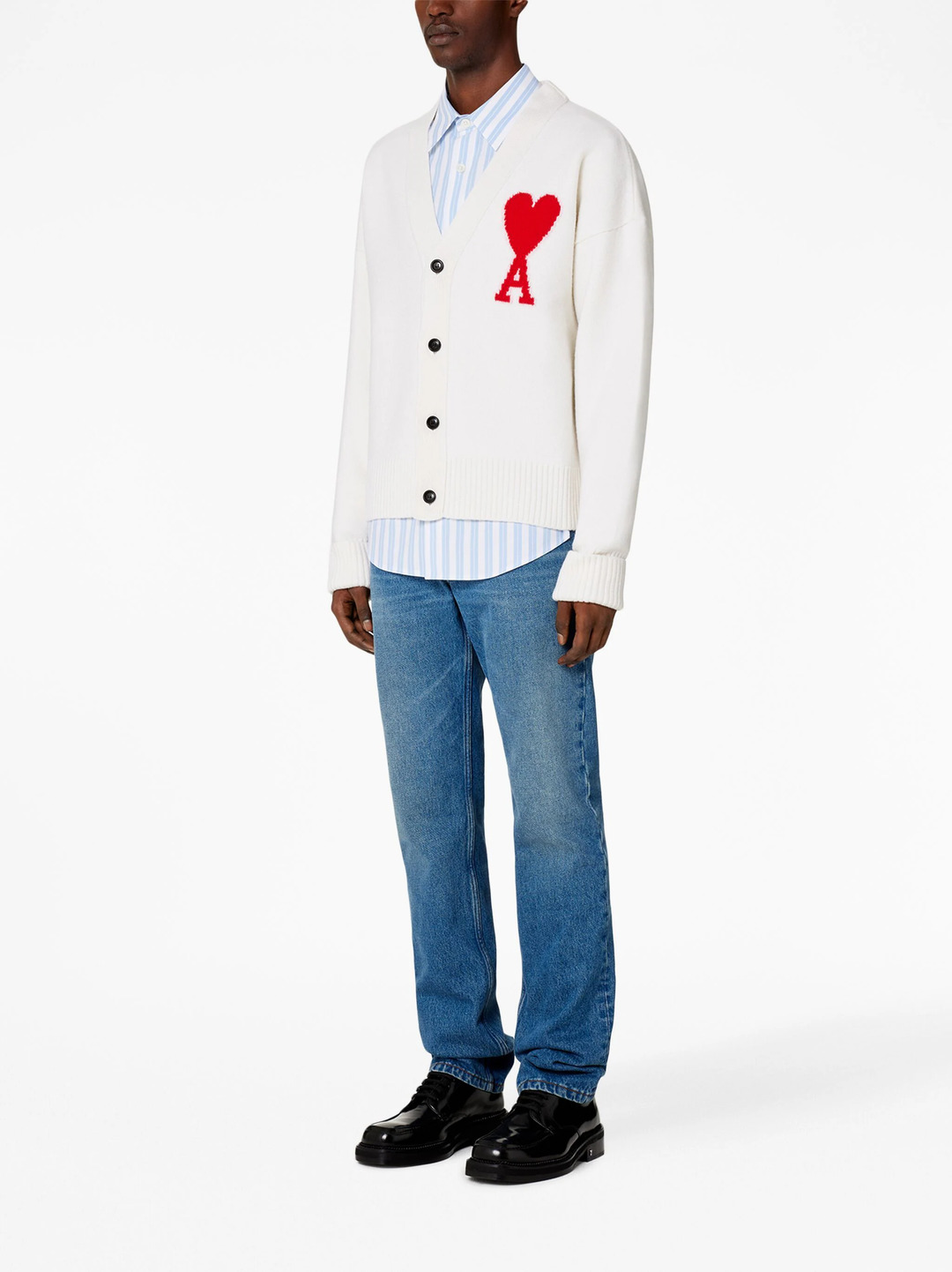 Red AMI de Coeur Cardigan - 2