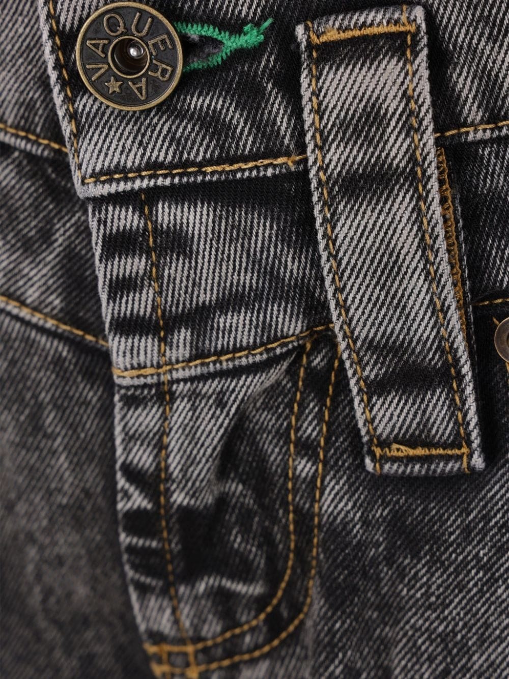washed wide-leg jeans - 4