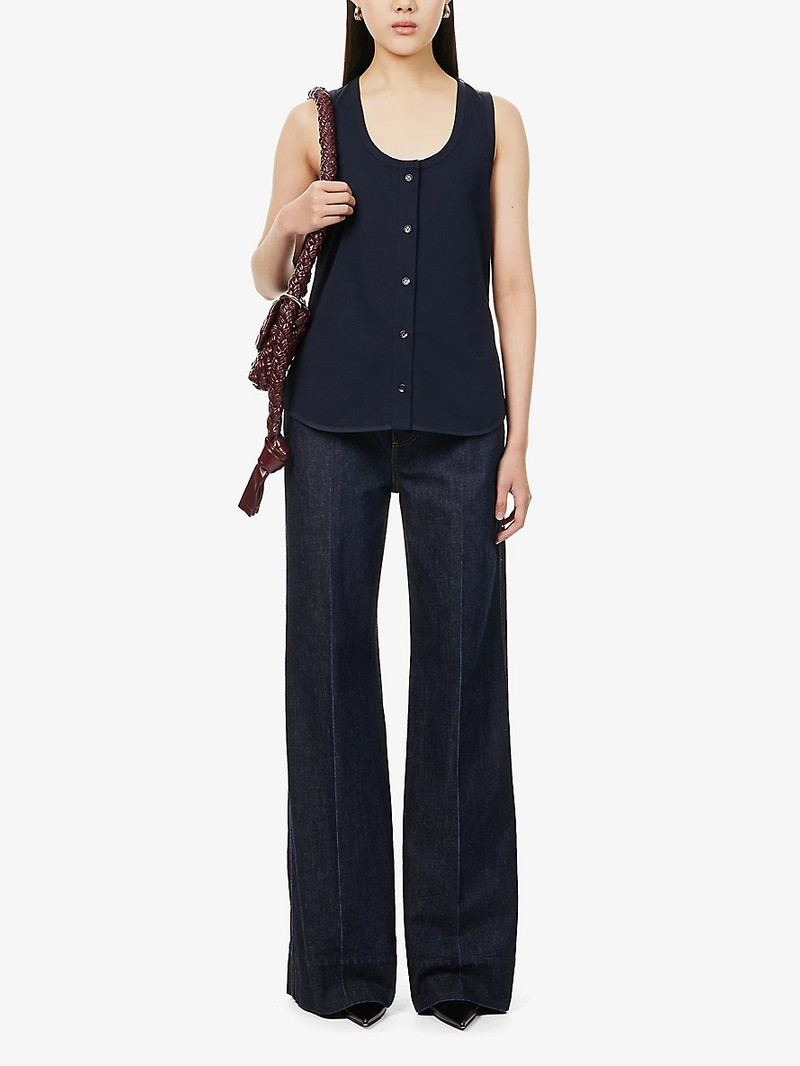 Bottega Veneta Scoop-neck sleeveless cotton-jersey top outlook