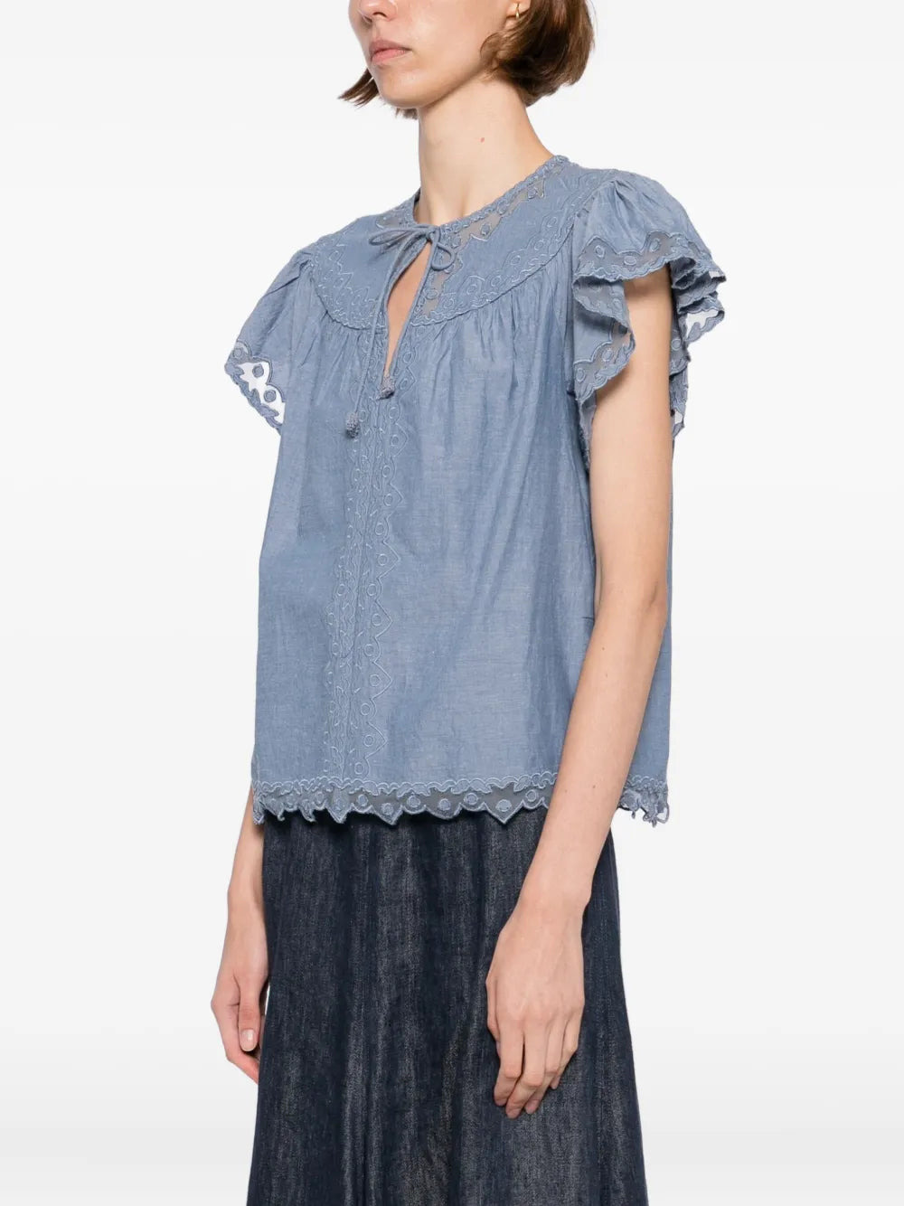 Effie Flutter Sleeve Top - 3