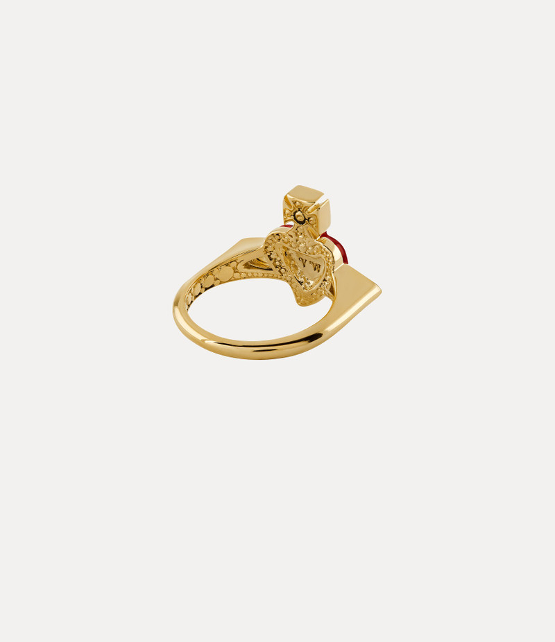 NEW DIAMANTE HEART RING 3