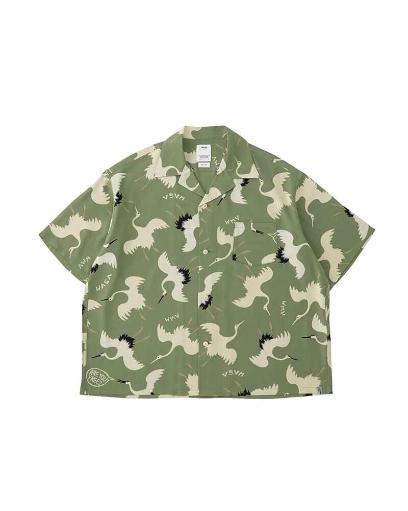 未使用品で綺麗な状態ですvisvim　CROSBY SHIRT S/S HIKAKU LT.GREEN