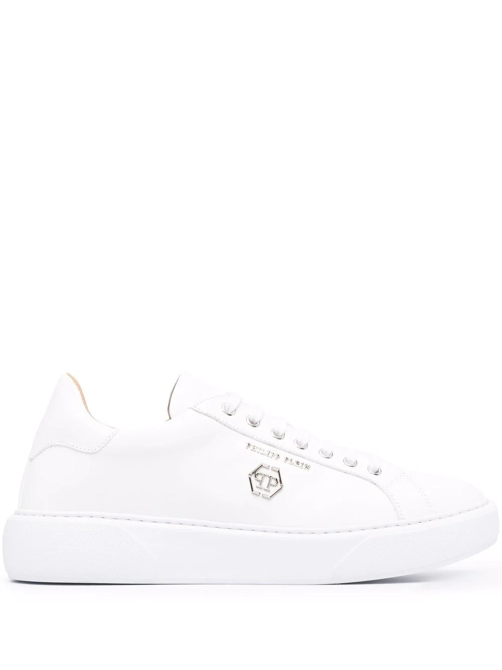 logo-plaque low-top sneakers - 1