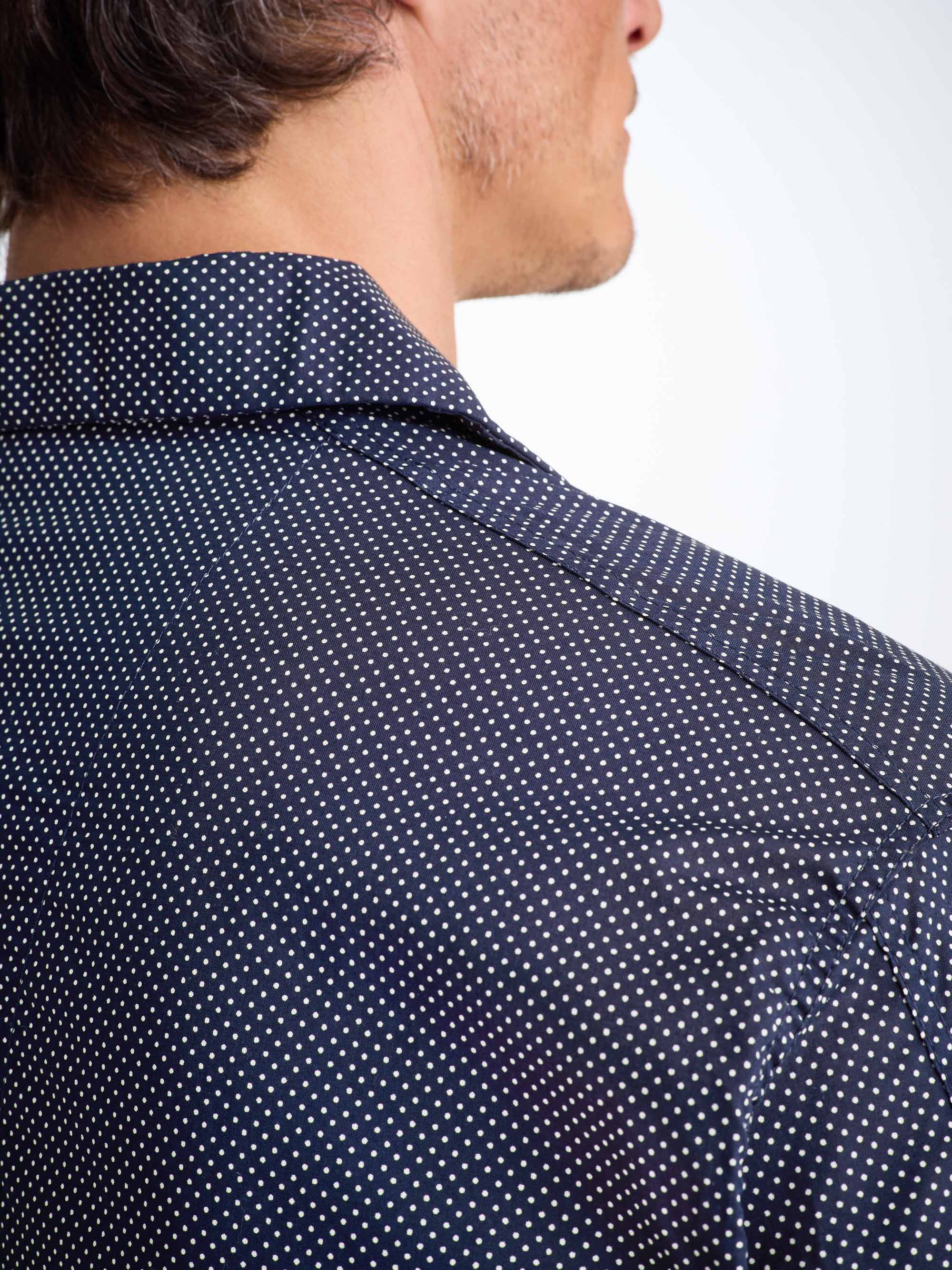 Men's Classic Fit Pyjamas Plaza 21 Cotton Batiste Navy - 6