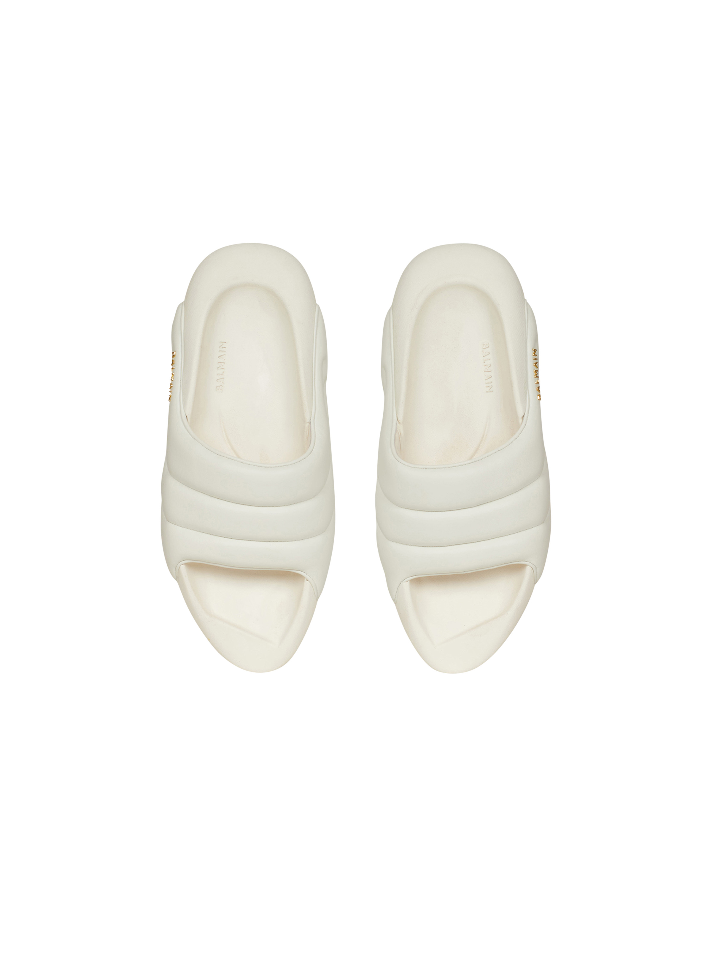 Quilted leather B-IT mules - 3