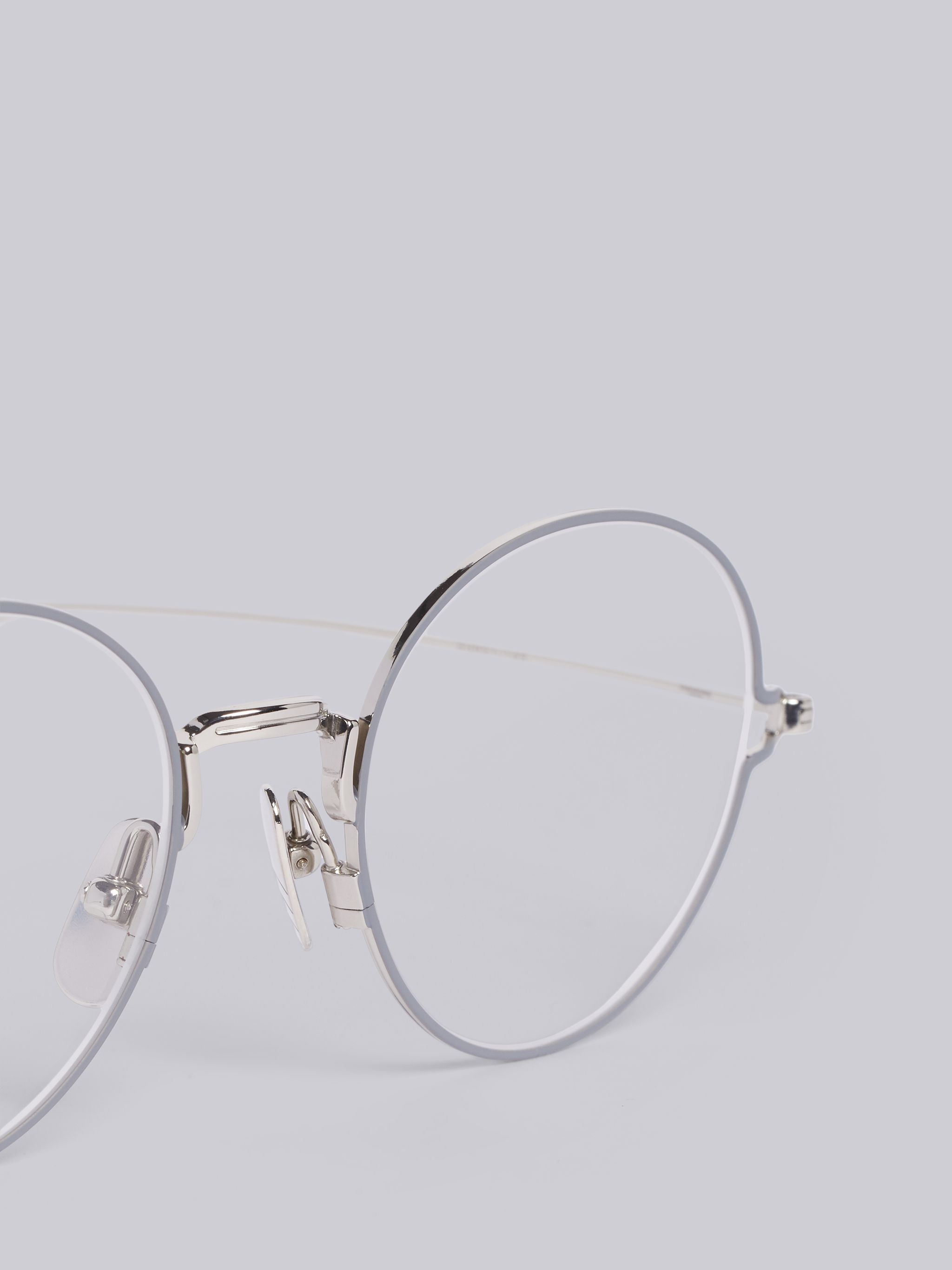 TB915 - Silver Round Eye Glasses - 2