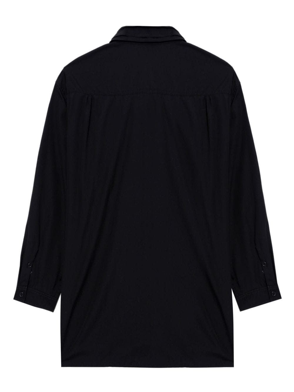 layered-collar cotton shirt - 6