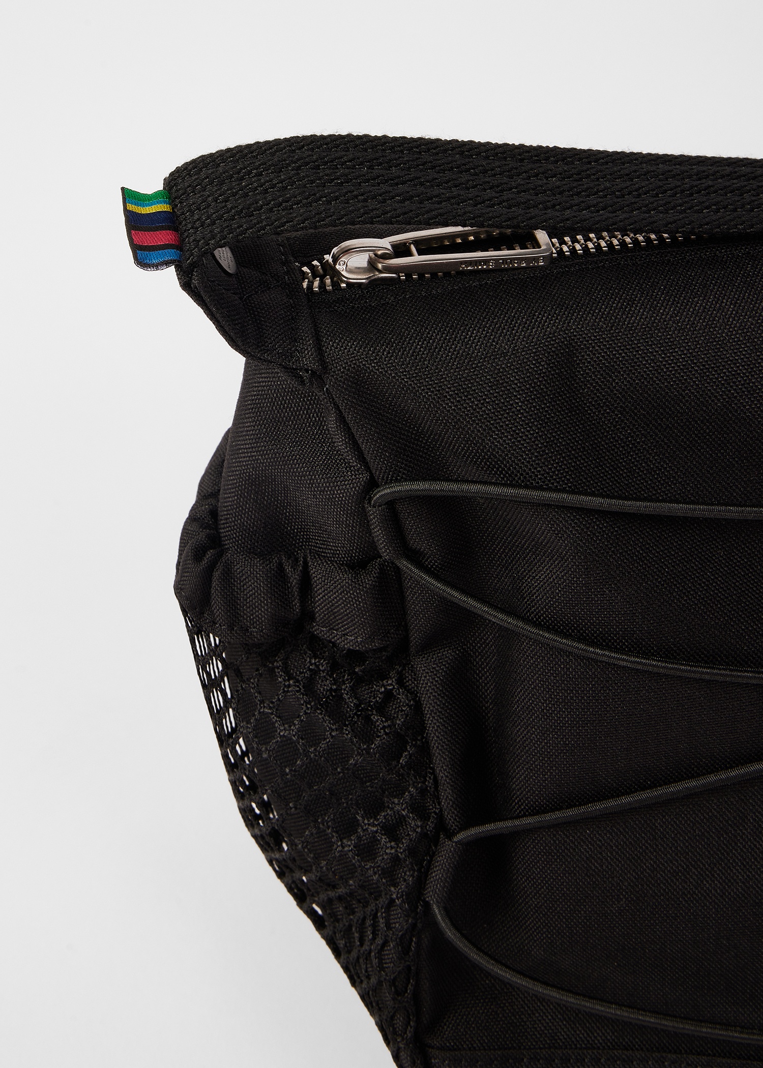 Black Nylon Utilitarian Crossbody Bag - 6