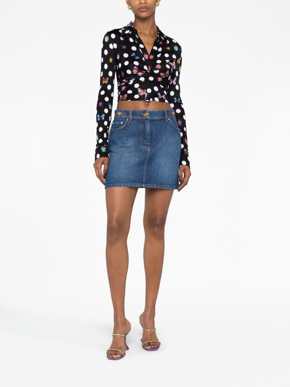 Medusa denim skirt - 2