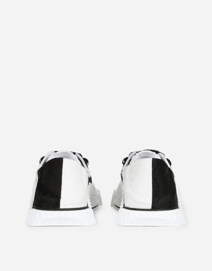 Patchwork fabric NS1 slip-on sneakers - 3