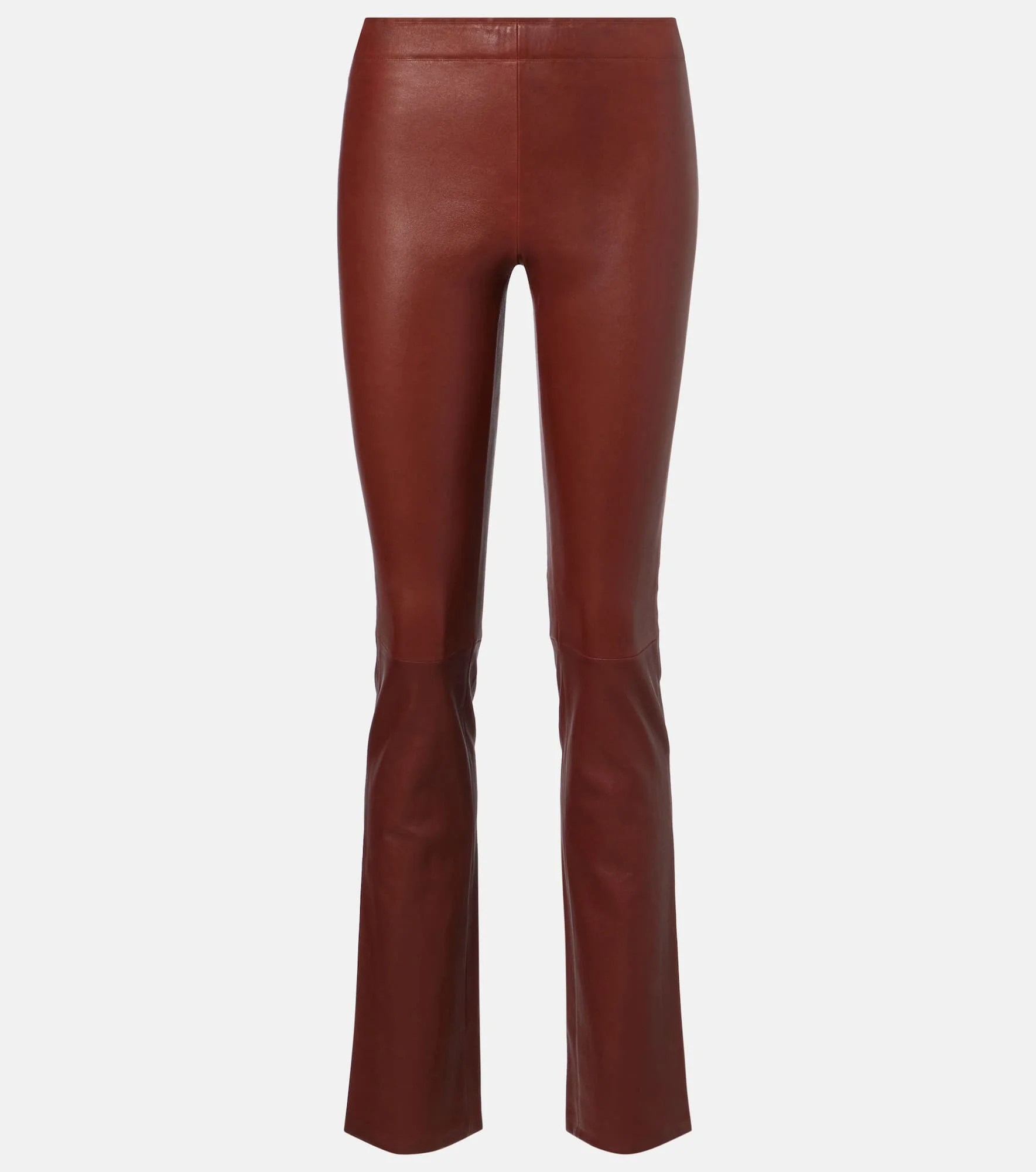 JP Long leather flared pants - 1