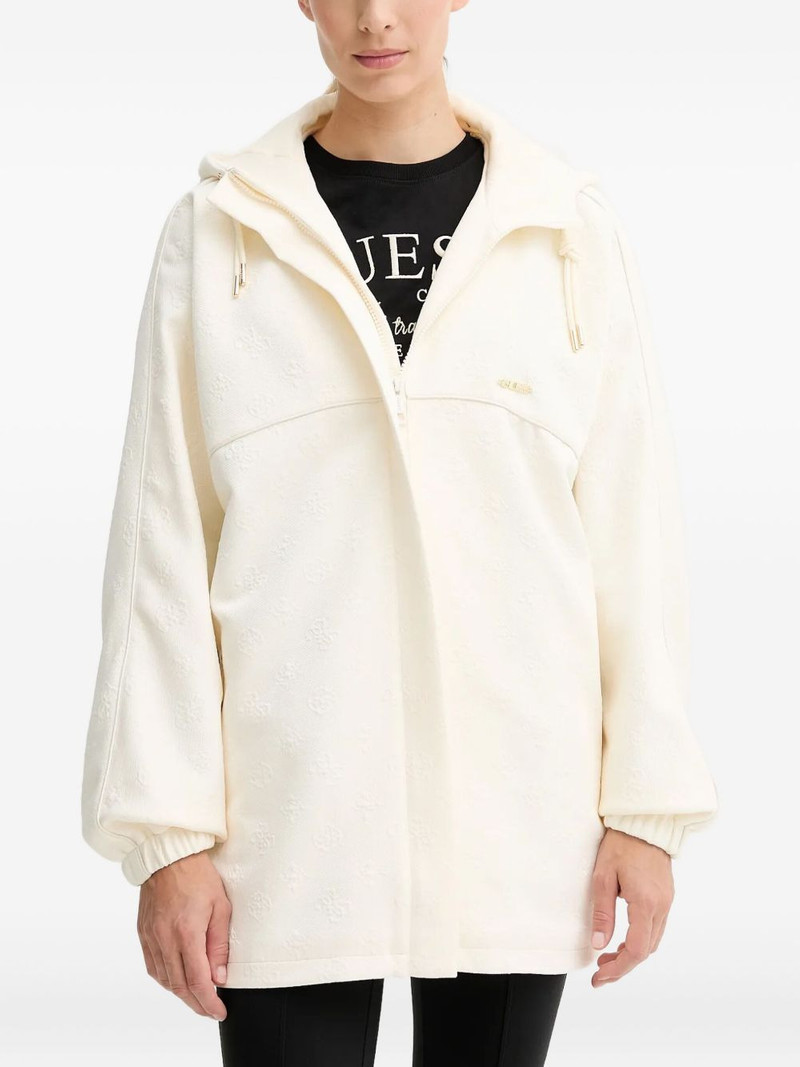 logo-plaque hooded jacket 1
