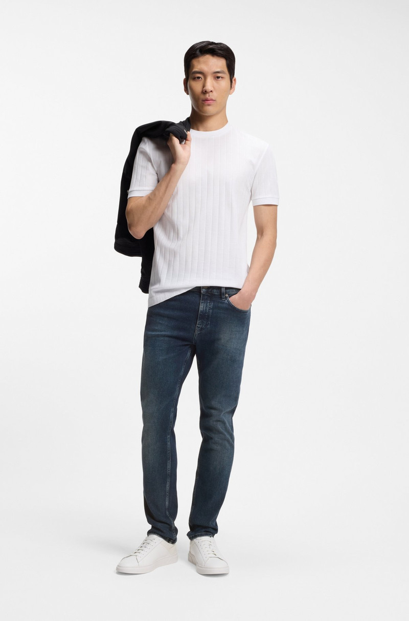 BOSS DELAWARE SLIM-FIT JEANS IN SOFT-TOUCH DENIM outlook