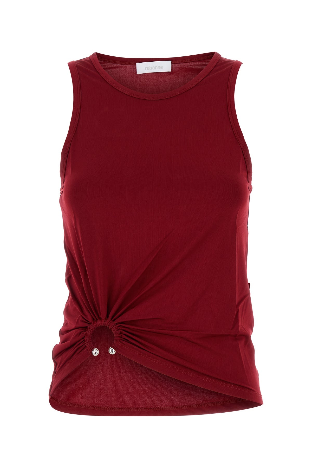 Burgundy stretch viscose top - 1
