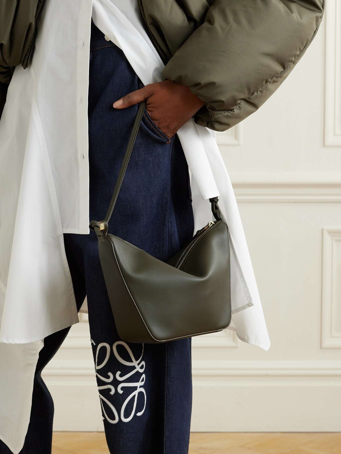 Loewe Hammock mini leather shoulder bag netaporter REVERSIBLE