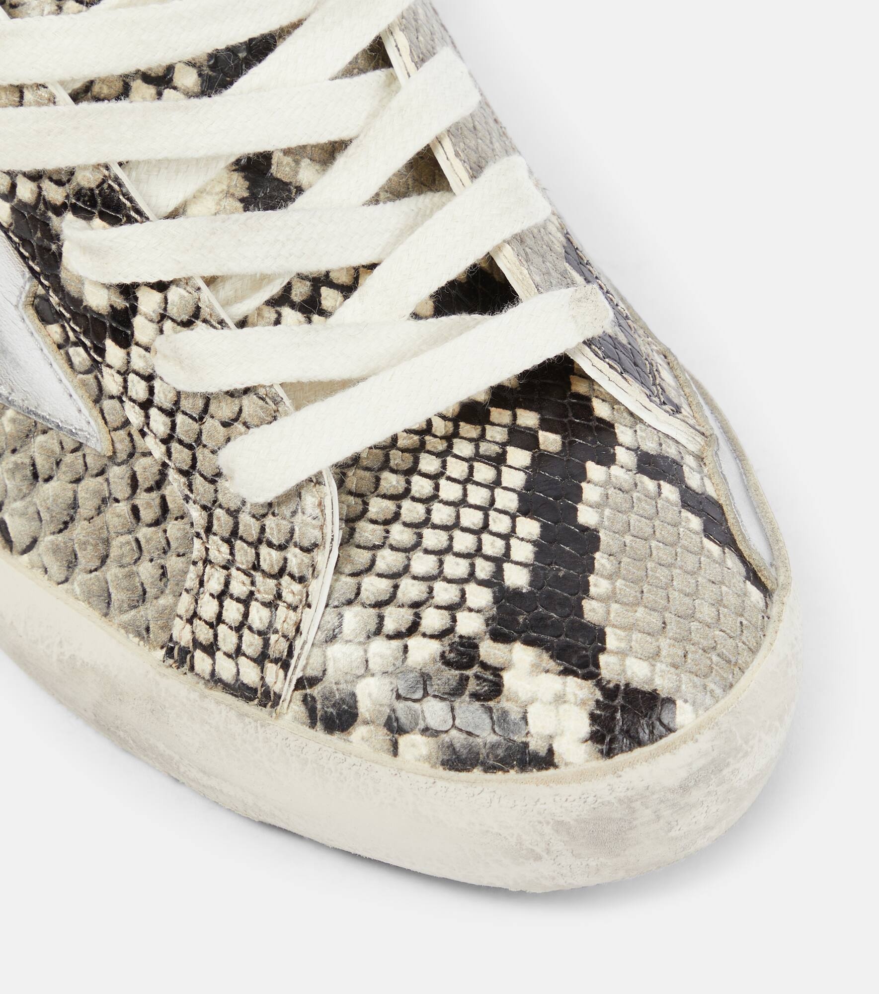 Super-Star snake-effect leather sneakers - 6