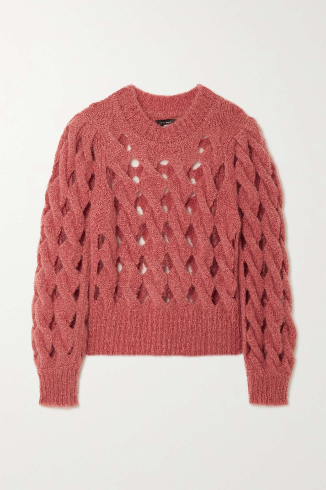 Eggie open-knit mohair-blend sweater - 1