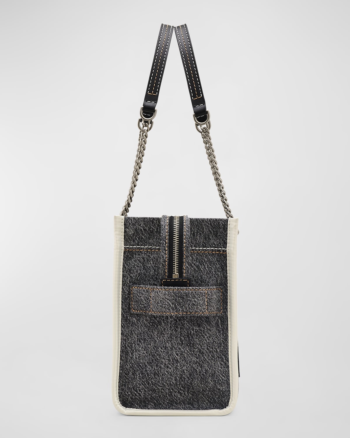 The Denim Chain Medium Tote Bag - 6