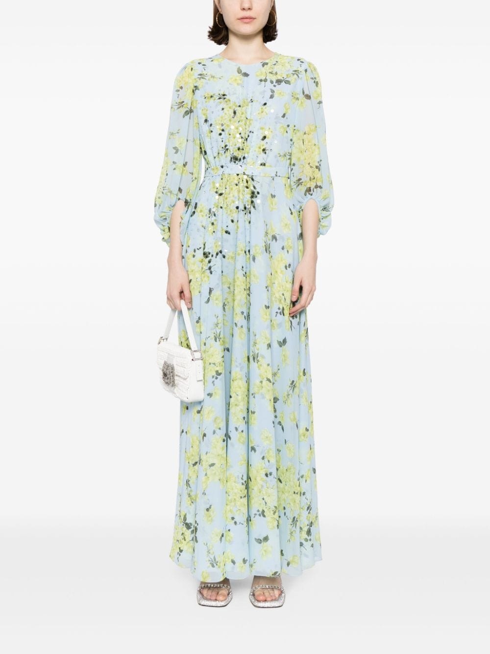 Bianca chiffon gown - 2