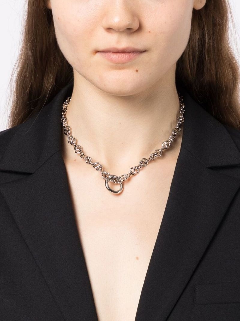 S-link choker-chain necklace - 2