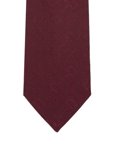 GUCCI Horsebit-jaqcuard pointed tie outlook