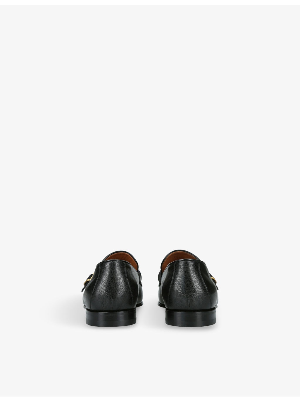 Side-Buckle Leather Loafers - 4