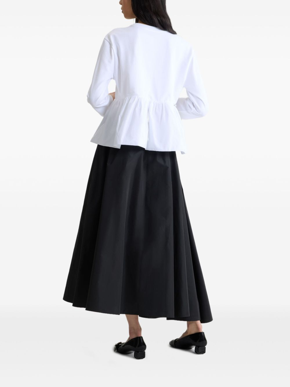 ruffle-hem T-shirt - 3