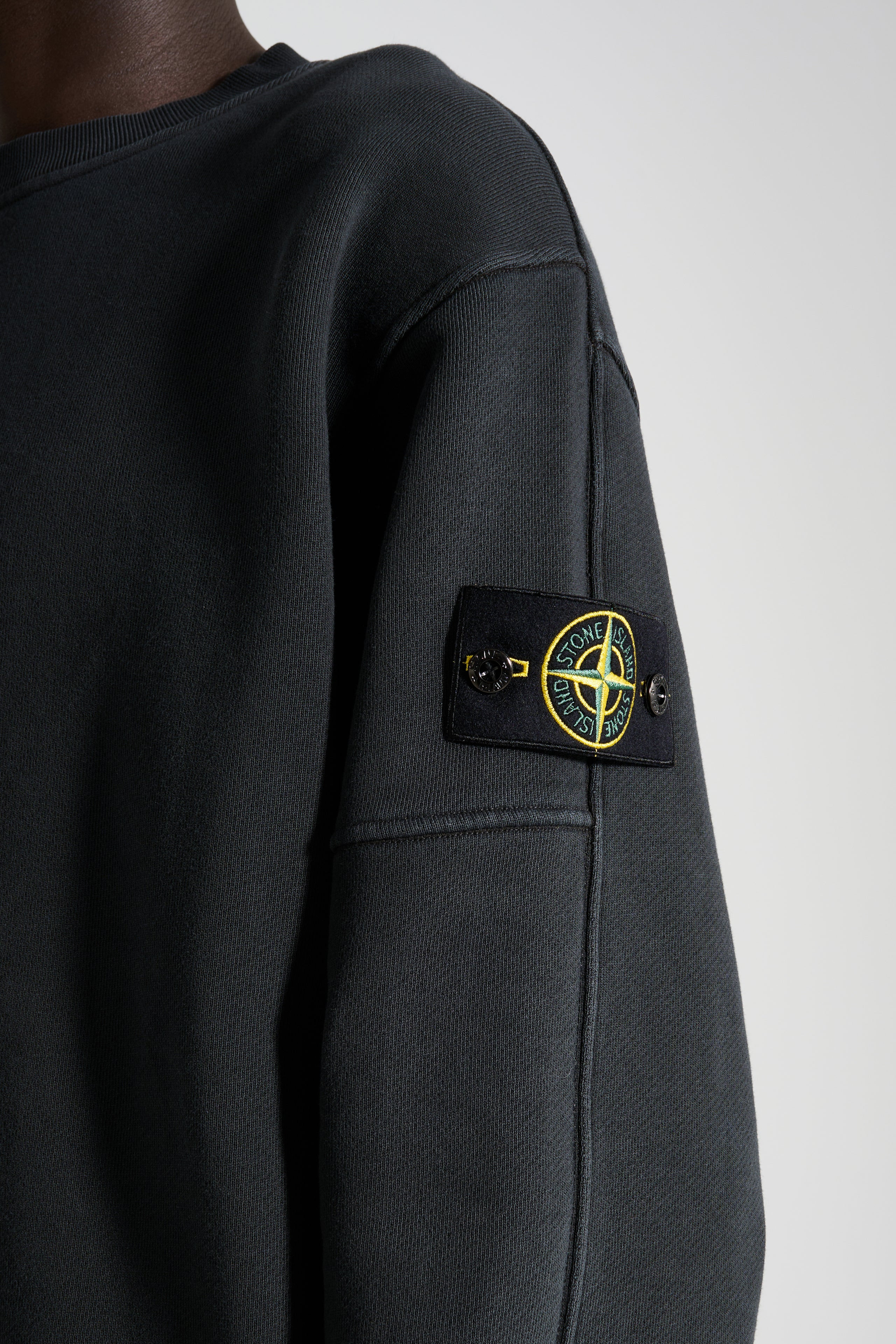 STONE ISLAND SWEATSHIRT BLACK - 3