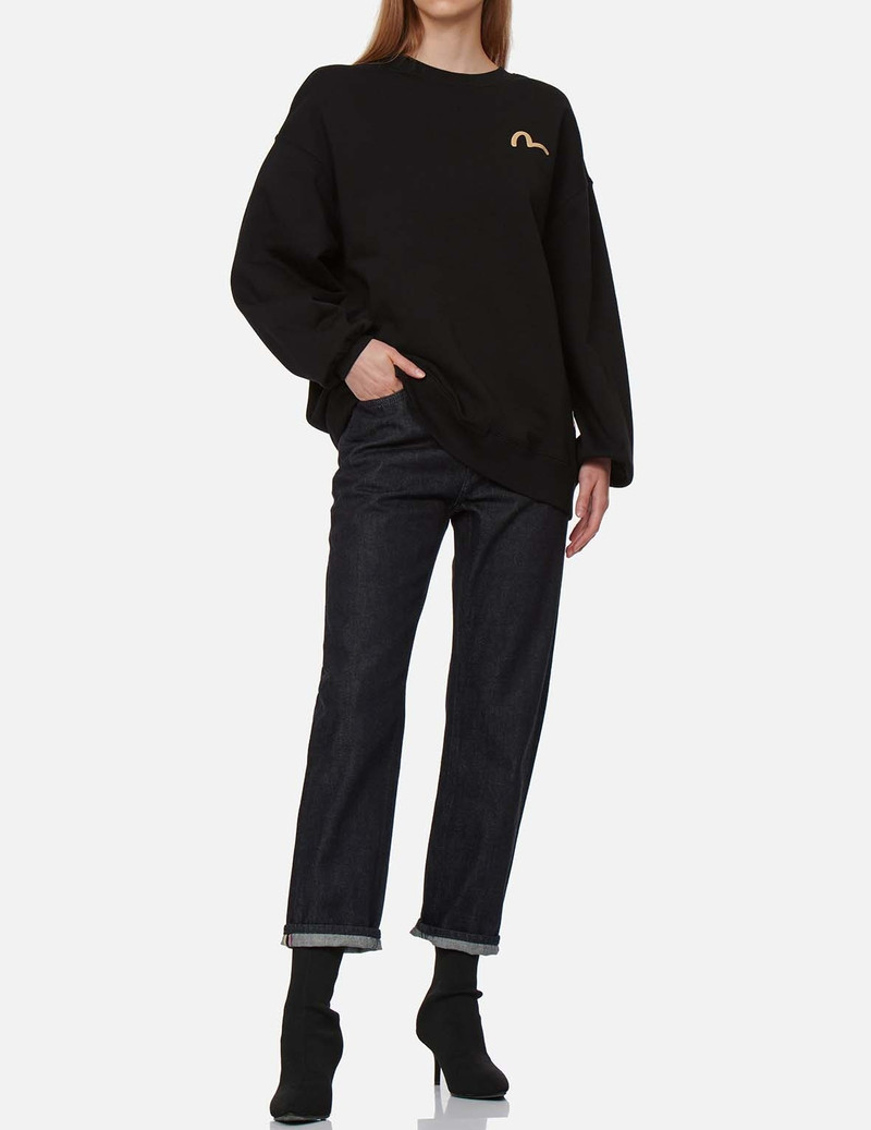 BROCADE AND FLORAL-PATTERN DAICOCK EMBROIDERY RELAX-CUT JEANS 6