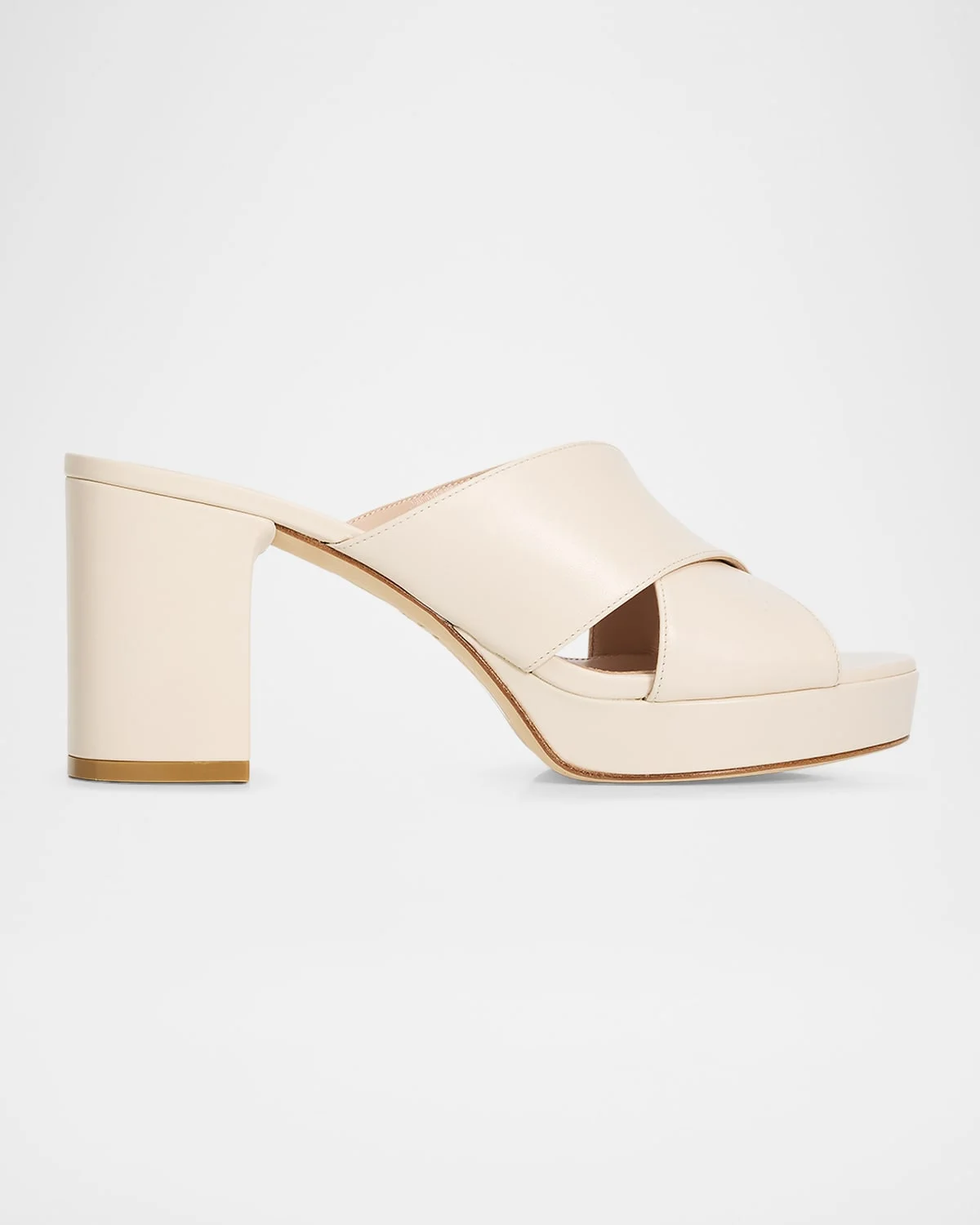 80mm Dayna Leather Platform Sandals - 1