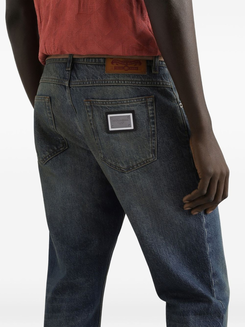 logo-plaque jeans 5